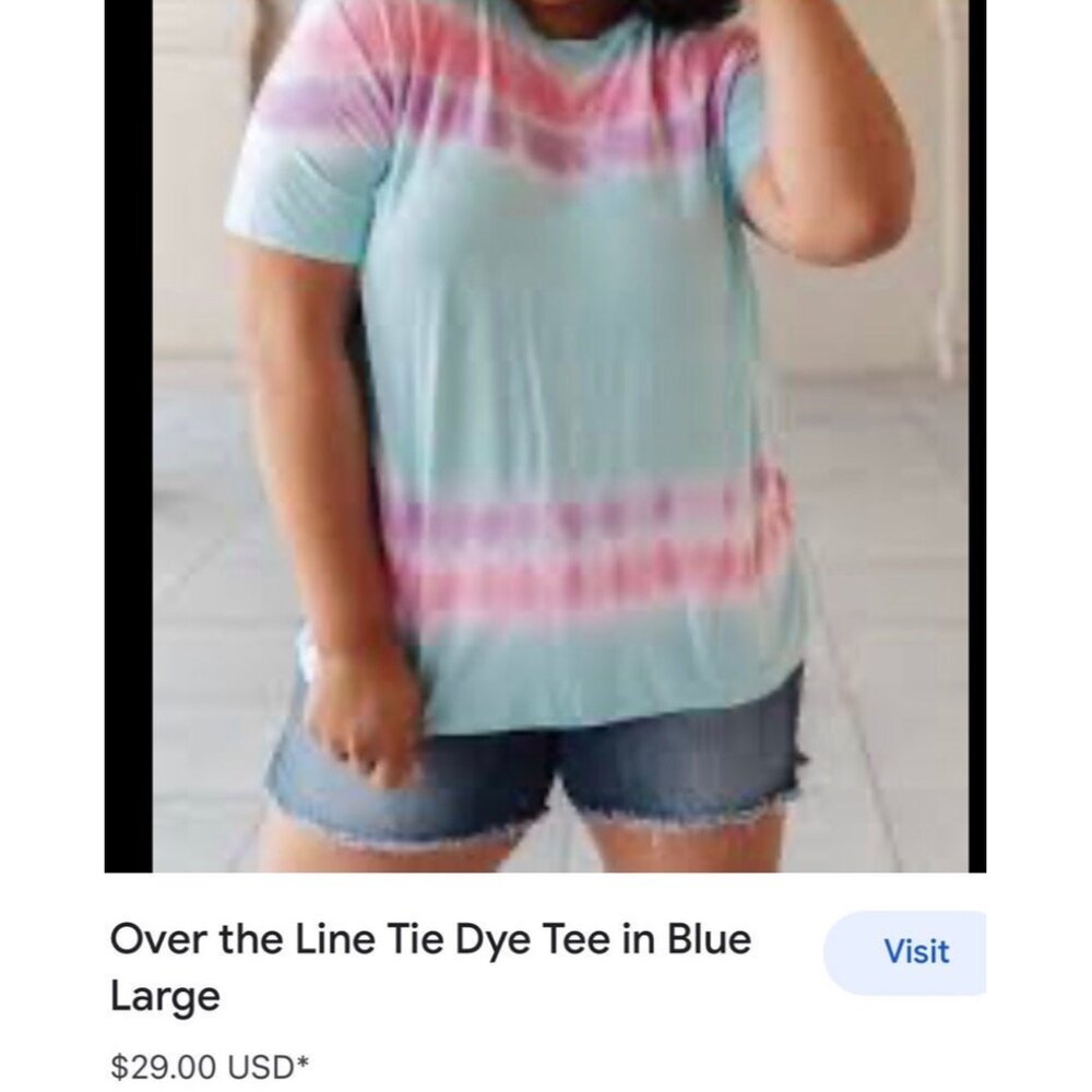 FSL Apparel Pretty Tie dye T-shirt  New round neck 2XL